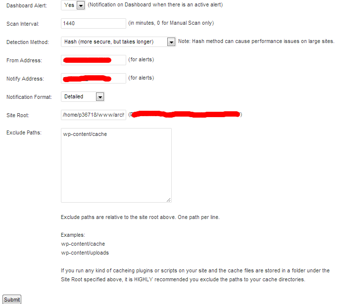 wordpress file monitor