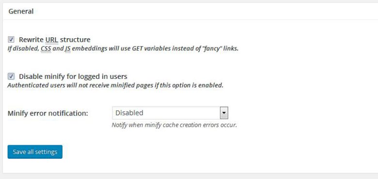 Minify General